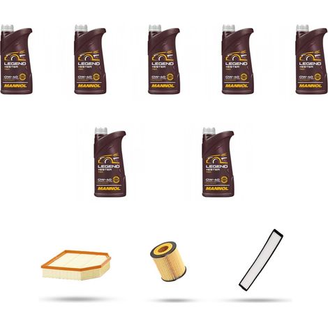 Kit tagliando 3 FILTRI e 7L OLIO compatibile con Bmw x3 (E83) 3.0si 200kw dal 2006 al 2010 (1/5)