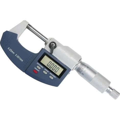 Micromètre Micromètre numérique SHAHE 0-25 mm avec ligne d'échelle Micromètre extérieur électronique Jauge micrométrique 0,001 mm (1/5)