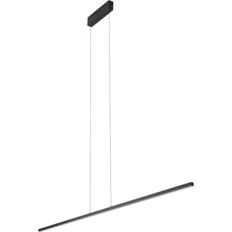 LED Pendelleuchte Aluminium Metall H: max. 160 cm Schwarz länglich neutralweiß 4000 K 1700 lm (1/3)