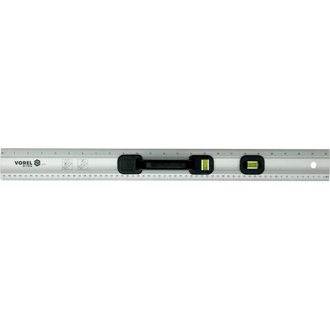 Alu Schneidelineal Lineal mit Griff 2 Wasserwaagen 60 cm Werkstattlineal (1/5)