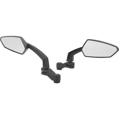 paire de rétroviseurs extérieurs de moto style fibre de carbone, rétroviseurs latéraux pivotants de remplacement pour Aprilia 2001‑2017 (1/5)