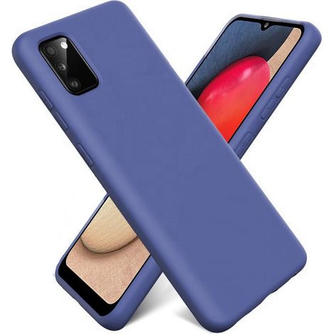 Étui pour Samsung Galaxy A02s, Silicone Lite, bleu marine (1/5)