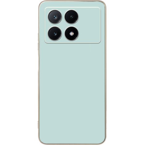 Funda para Xiaomi Poco X6 Pro 5G, Glamour CamShield, menta (1/2)