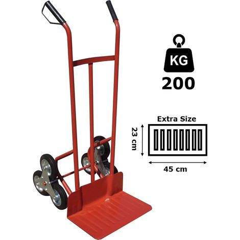Carrello Portapacchi/Portatutto/Portasacchi 200Kg saliscale/sali scale a tre ruote