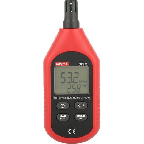 UT333 Digitaler Temperatur- und Feuchtigkeitssensor mit LCD-Anzeige (1/5)