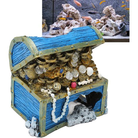 Coffret de Décoration en Perles d'Aquarium Bleues Élégant Bijou Classique-AUTRES (1/5)