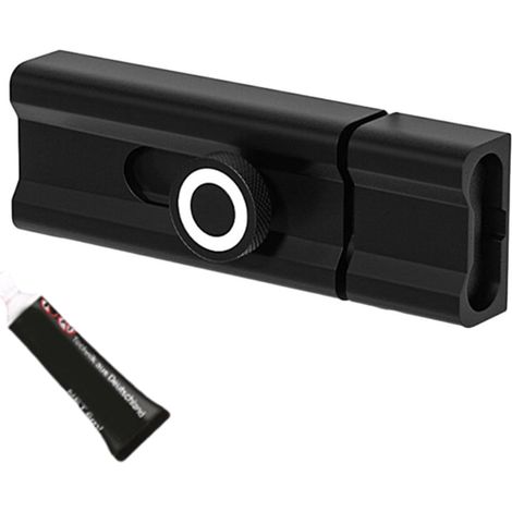 Loquet de verrouillage à coller pour intérieur - Loquet de porte encastré - 80 mm (1/5)