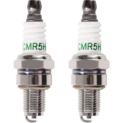 2 Pièces Bougies D'Allumage Cmr5H, Tondeuse Bougie D'Allumage, Bougie D'Allumage Borne Solide Remplacer Cm5H / Cmr5H / Cmr6H / Cmr7H, Compatible Avec Honda Gx25 Gx35 Moteur (1/5)