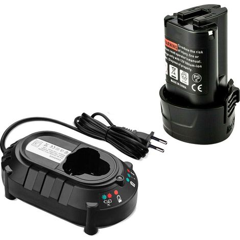 Batterie pour Makita BL1013 10.8 V 1500 mAh pour Makita Batterie BL1014 BL1015 194551-4 2 195332-9 194550-6 DF330D LCT203W 194550-6 195332-9 FD01ZW & Chargeur (1/5)