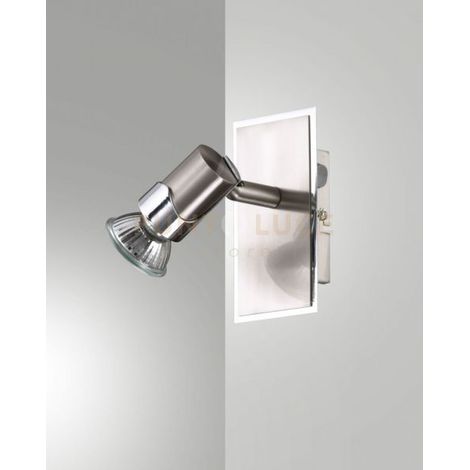 ALICE SPOT  1 LUCE ATTACCO GU10 NICHEL SATINATO S/L