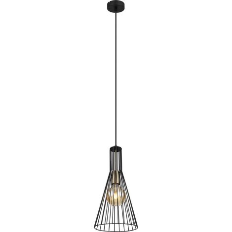 Globo - lámpara colgante - MILLI - negro - metal - Ø 20cm - E27 - (1/5)