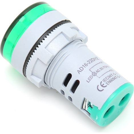 AD16-22DHZ Fréquencemètre 2075 Hz, panneau lumineux indicateur de fréquence, moniteur vert (1/5)