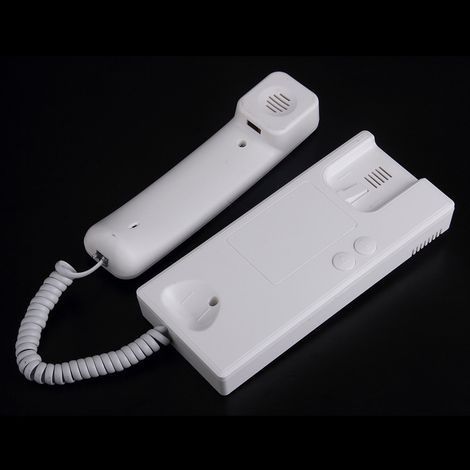 Universelle Innensprechanlage mit 2 Leitungen – Nicht-visuell – Für trockene Gebäude – Telefonanschluss – Einstellbare Lautstärke – (1/2)