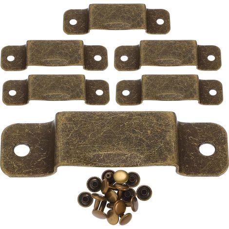 Clip porte-mètre 6 pièces métal, pour menuiserie et ceinture (1/5)