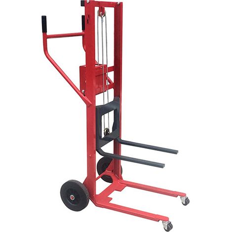 Minihochhubwagen - Hubhöhe von 89 bis 1208 mm - Luftbereifte Räder - Max. Tragfähigkeit 150kg - 300211