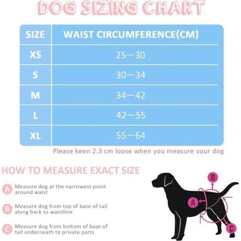Couche pour Chien Femelle Culotte Chiennes Chaleurs Protection des Périodes Physiologiques, de Menstruelle, d\' Incontinence, Lavable (1/3)