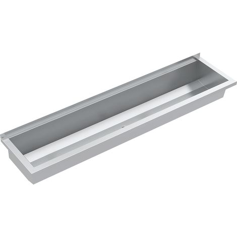 KWC AR Waschrinne, PLANOX, Edelstahl,  W.-Mont., 1600x210x382 mm, o. Arm-bank