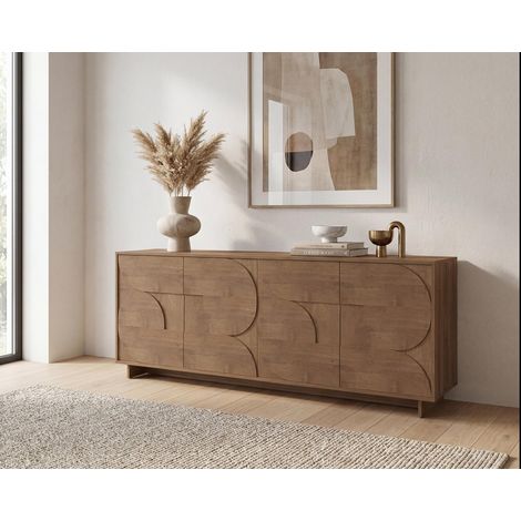 Buffet/bahut contemporain 205 cm coloris mercure Zenitude (1/4)