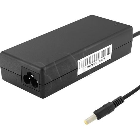 Adaptador de corriente para portátil Qoltec 90W  19V  4.74A  5.52.5  + Cable de alimentación (1/4)