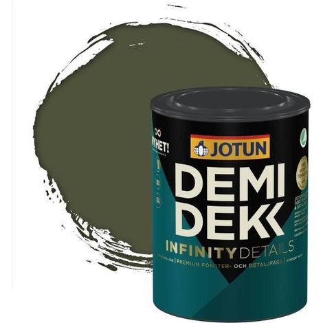 JOTUN - Peinture Bois, Lasure Opaque Satinée - RAL 6003 - Vert Olive - 0,75L (1/2)