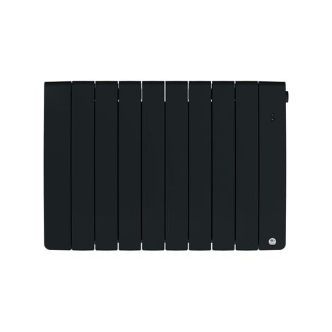 Thermor – Radiateur à inertie fluide connecté 1500W horizontal – Design compact gris ardoise – Hub Cozytouch pour contrôle à distance – 493830 (1/5)
