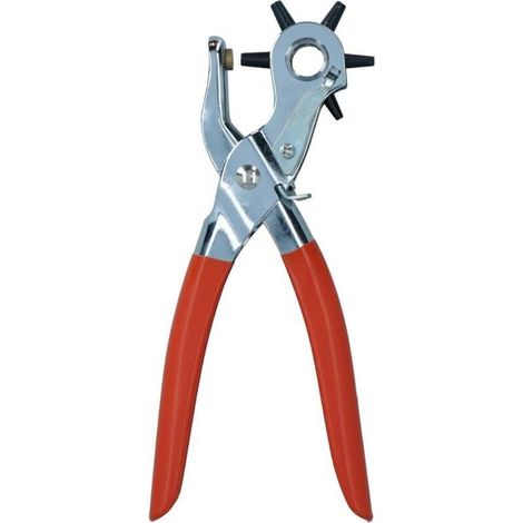 CSPARKV Perforatrice à Main,Cuir Poinçon Pince,Ceinture Puncher Trou Perforateur pour Papier,Carte,Ceinture,Bracelet de Montre,Poinçons 2-4.5mm