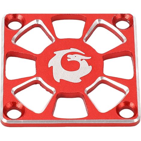 Grille de protection pour ventilateur de refroidissement RC, 3 cm de large, en alliage d'aluminium léger et robuste, pour ESC RC. Remplacement pour ventilateur de refroidissement rouge.