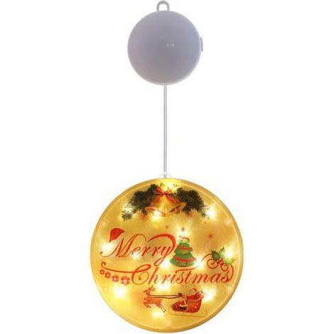 Lanterne De Noël À Led - 34 X 14 Cm - Alimentée Par 3 Piles AAA - Pour Décoration Intérieure Et Extérieure - 1 Pièce (1/3)