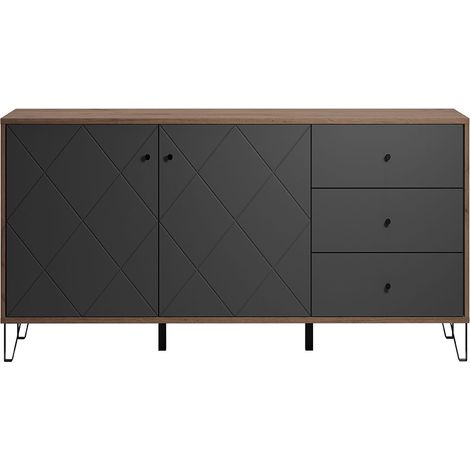 Montez Sideboard 2 Türen, 3 Schubladen, graphite. (1/5)