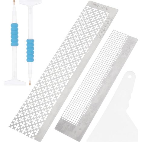 Kit de 5 règles à mailles pour la peinture pierres précieuses (1/5)