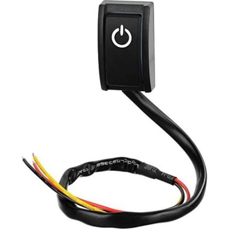 Interrupteur Adhésif DC 12 V 200 mA - Bouton Poussoir On Off pour Voiture - DIY Bricolage Auto - 1 Pièce (1/2)