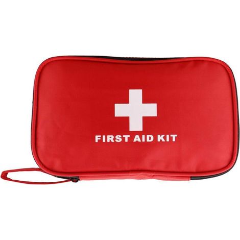 Trousse de premiers secours Rouge, Nylon, Compacte, Étanche, Sac d'urgence vide