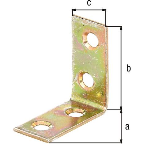 Alberts 849313 Squadretta per sedie zincato con procedimento Sendzimir 30 x 30 x 14 mm Set da 100