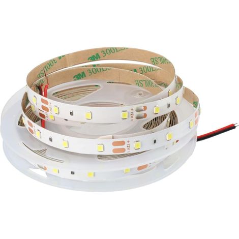 Ruban LED 12V pour l'intérieur, 300 LEDs SMD 2835, Rouleau 5 M. Bande Lumineuse pour Chambre, Salon, Escalier, Bureau, Boutique, Commerce. Alimentation non Incluse (Lumière Neutre 4200K) (1/5)