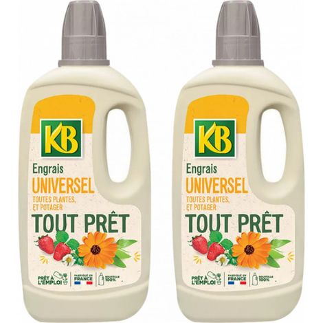 Lot de 2 engrais universels toutes plantes, légumes et fruits KB - 1L (1/3)