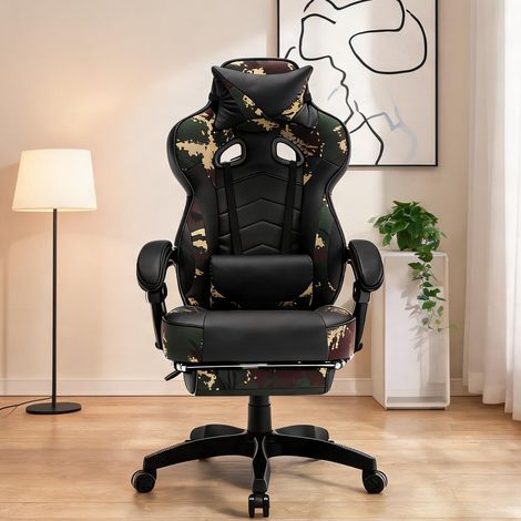 Chaise de bureau en cuir métal Nylon 70 x 46 x 128 cm (1/5)
