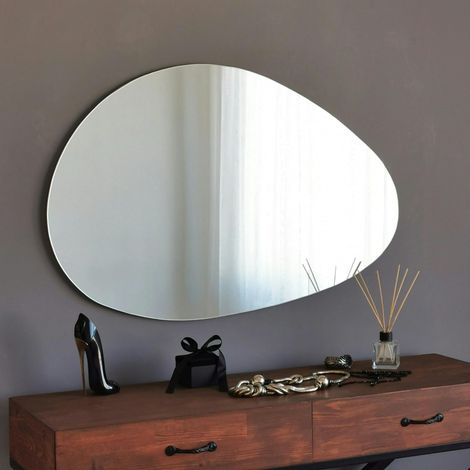 Miroir mural organique forme galet 76 cm - style design CODY (1/5)