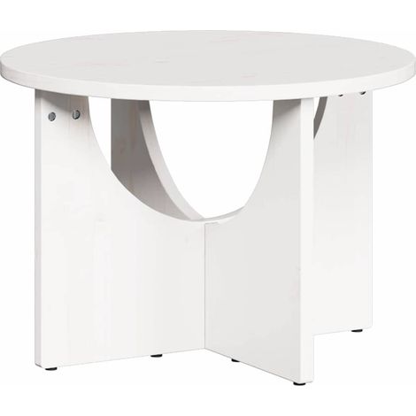 Maison Exclusive - Couchtisch Weiß 50 x 50 x 35 cm Massivholz Kie