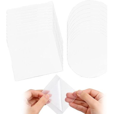 20 Pièces Patch Réparation Transparent Rubans Adhésifs, Patch de Réparation Tente Applicable à e, Imperméables, Gonflable, Jouets Gonflables Sièges de Voiture Canapé Auvents Kayak Dinghies Matelas (1/5)