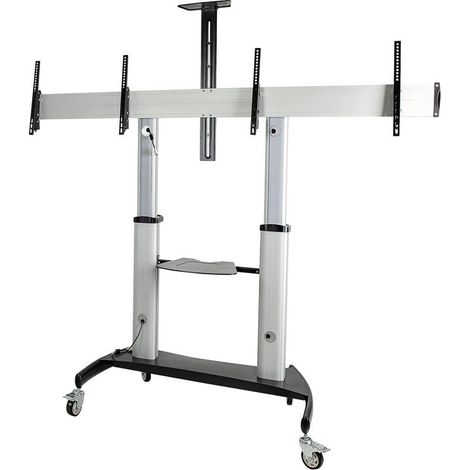 Startech Soporte de TV enrollable de doble pantalla resistente para pantallas VESA de 37-60" (1/4)