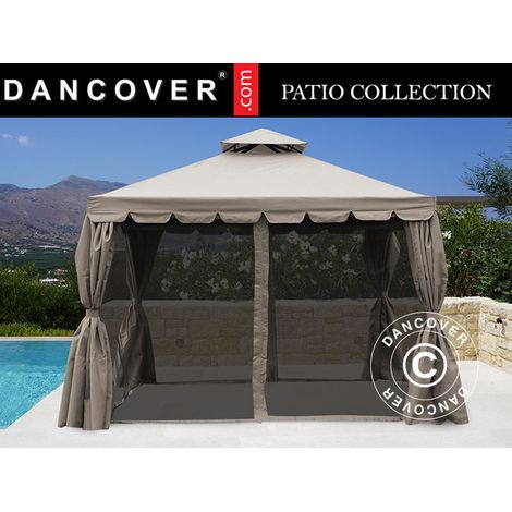 Gazebo Osiris 4x4 m, Dark beige - Dancover (1/2)
