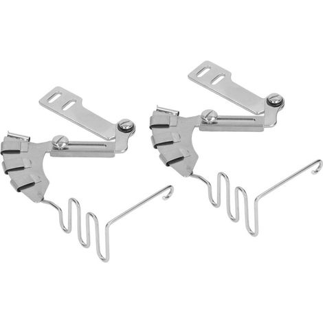 Lot de 2 Bandeaux de Surpiqûre 30mm Acier Inoxydable Miroir 4-en-1 pour Machine à Coudre Plate (1/5)
