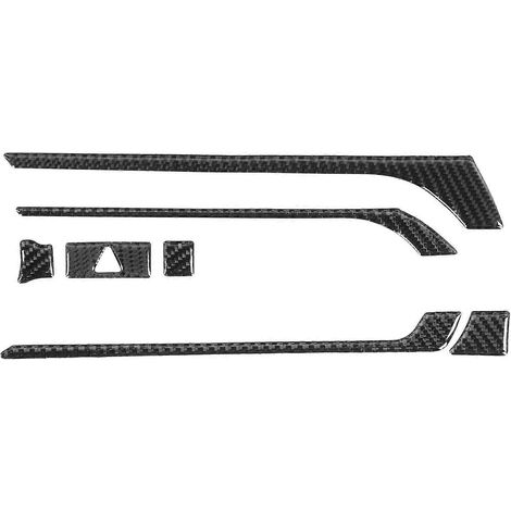 Ensemble de 7 garnitures décoratives en fibre de carbone pour panneau de navigation, commande centrale et aérateur, compatibles avec Mazda MX-5 ND/Roa (1/4)