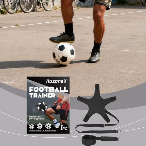 Verstellbarer Fußball-Jongliertrainer mit automatischem Rückprall, Fußball-Geschwindigkeitstrainer für Anfänger – 1 Stück -- BIEMMEDUE (1/5)