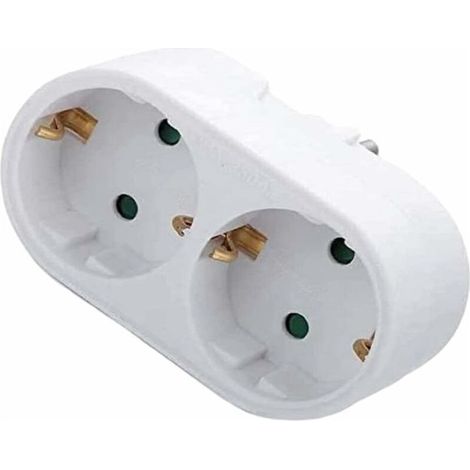 Bouche de Conversion européenne, fiche de Conversion de Type européen 1 à 2 Voies Adaptateur d'alimentation International Adaptateur 16a 250v (1/5)