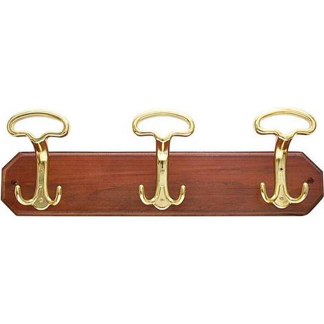 2 x APPENDIABITI LADY 3 POSTI 500X160 MM NOCE ORO