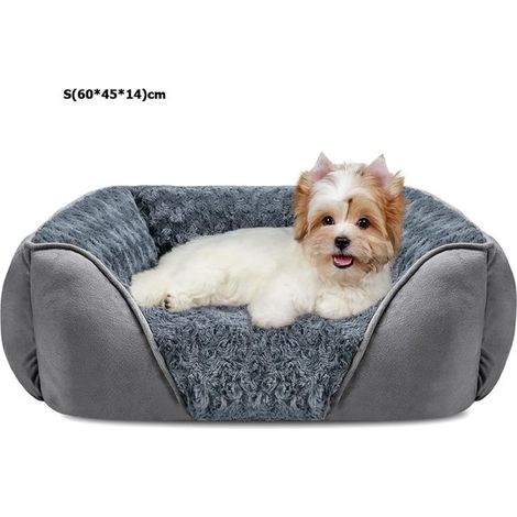 Panier pour chien - ANIYOO - S (60×45×14 cm) - Antidérapant - Lavable en machine - Bords relevés 3 côtés (1/5)