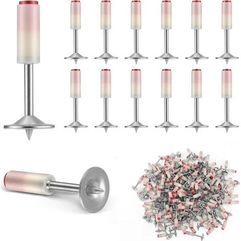 200 Pc clous pour pistolet à ongles,7.3 mm Cloueur Beton,Mini Clous pour plafonds L'outil Parfait pour Tous Vos Projets de Fixation (1/5)