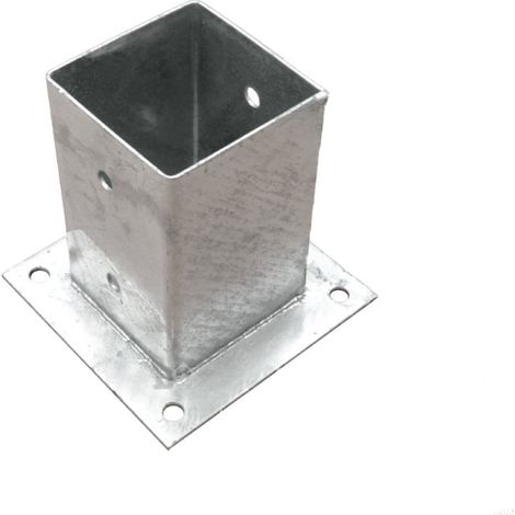 Poteau pour clôture en acier galvanisé 91x91mm – Fixation par vis – Dimensions 150mm – Pour installations extérieures durables – B2