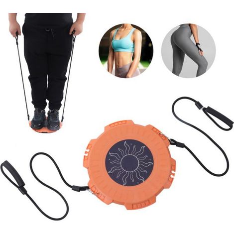 1 Planche d'exercice,Disque de torsion,Orange,28 x 28 cm,Corde de traction incluse,Fitness à domicile (1/5)